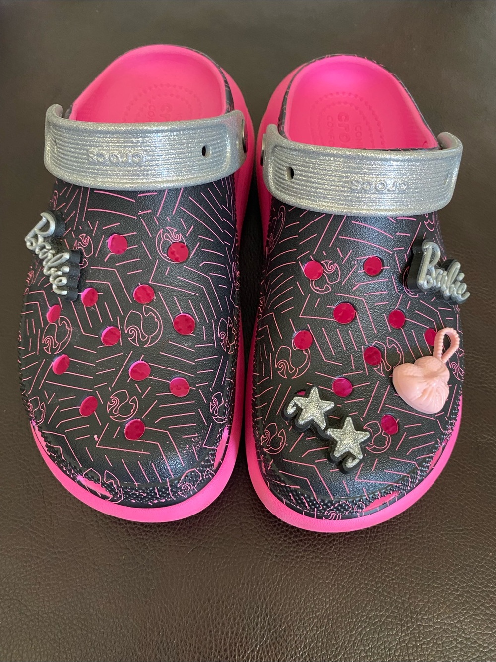 Barbie Crush Platform Crocs Iconic Comfort Women’s Sz 8 Men’s 6 Limited Edition